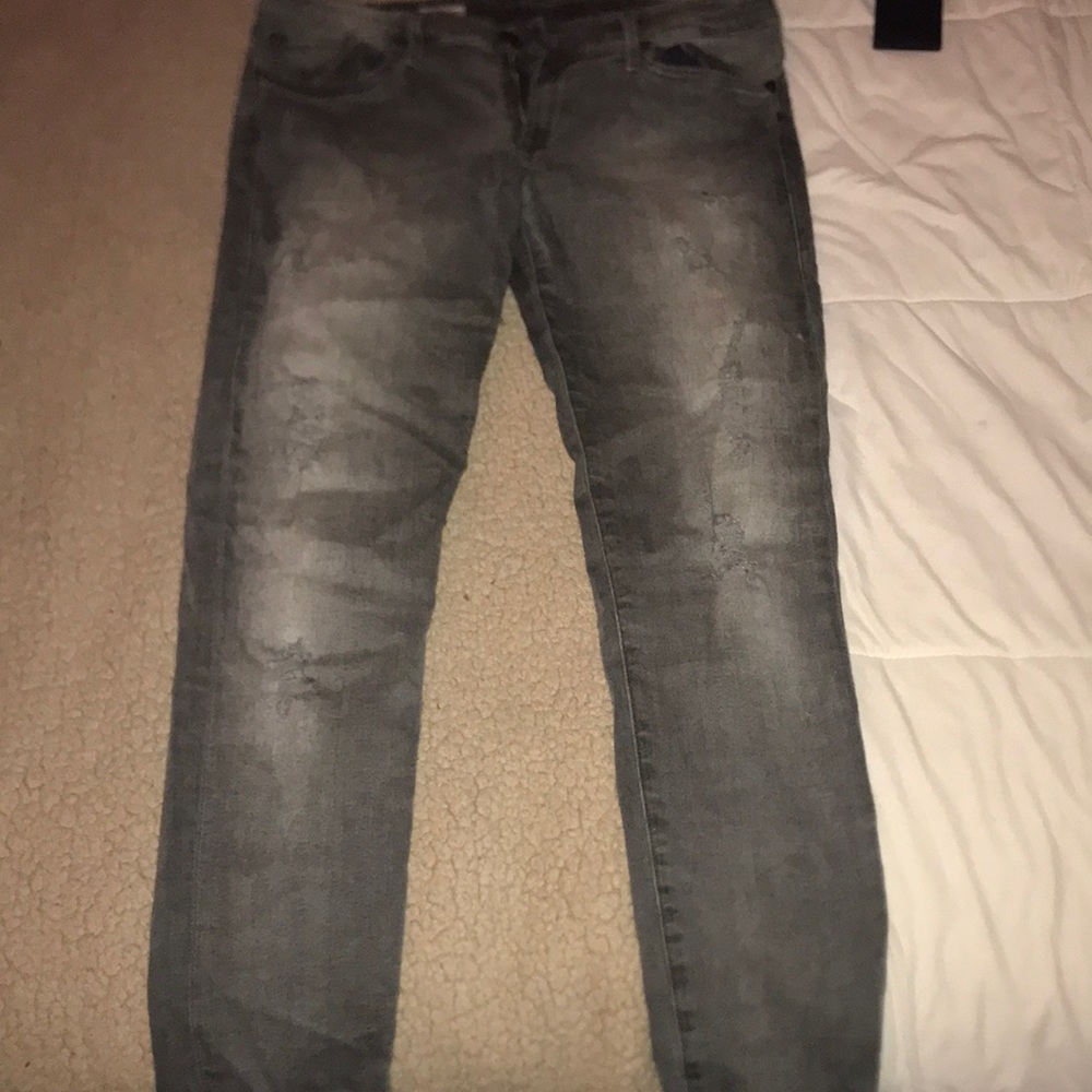 Space Grey True religion skinny jeans